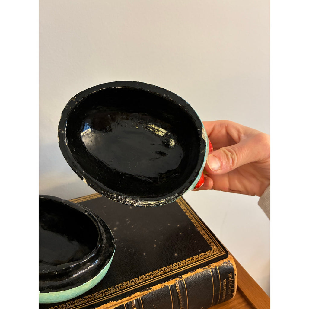 Wooden Nesting Hen Trinket Box – Hand Painted Folk Art