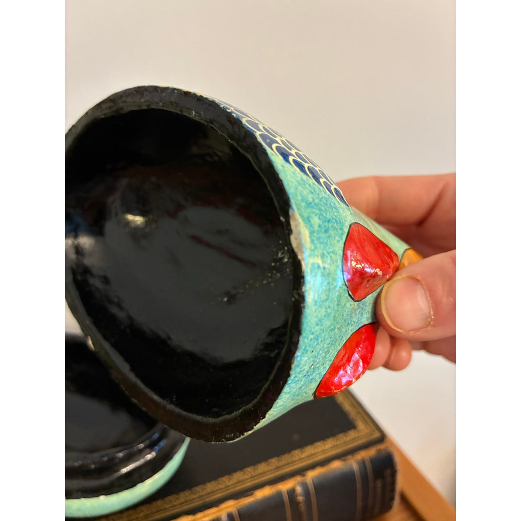 Wooden Nesting Hen Trinket Box – Hand Painted Folk Art