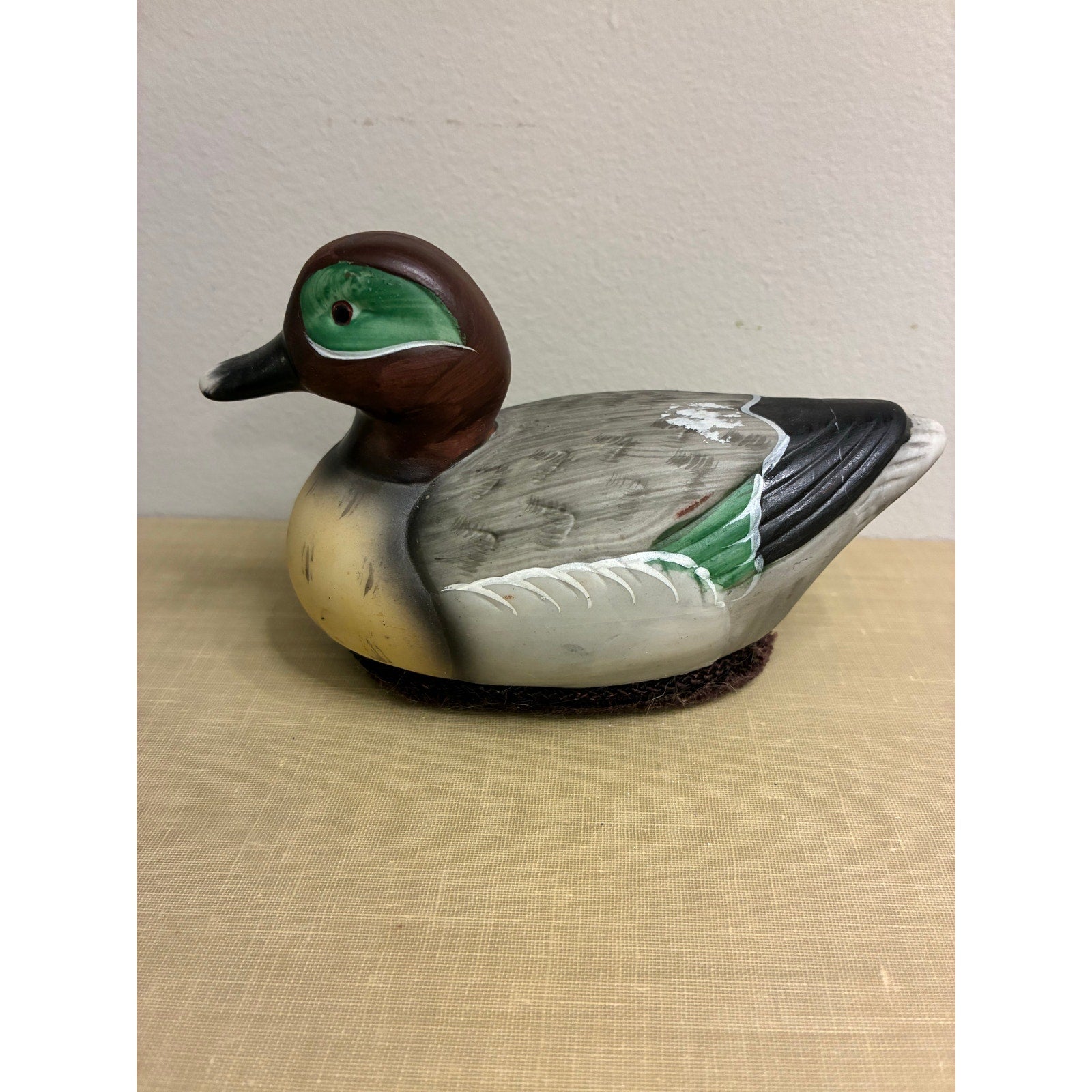 Heritage Mint Hand-Carved Wooden Mallard Duck Decoy