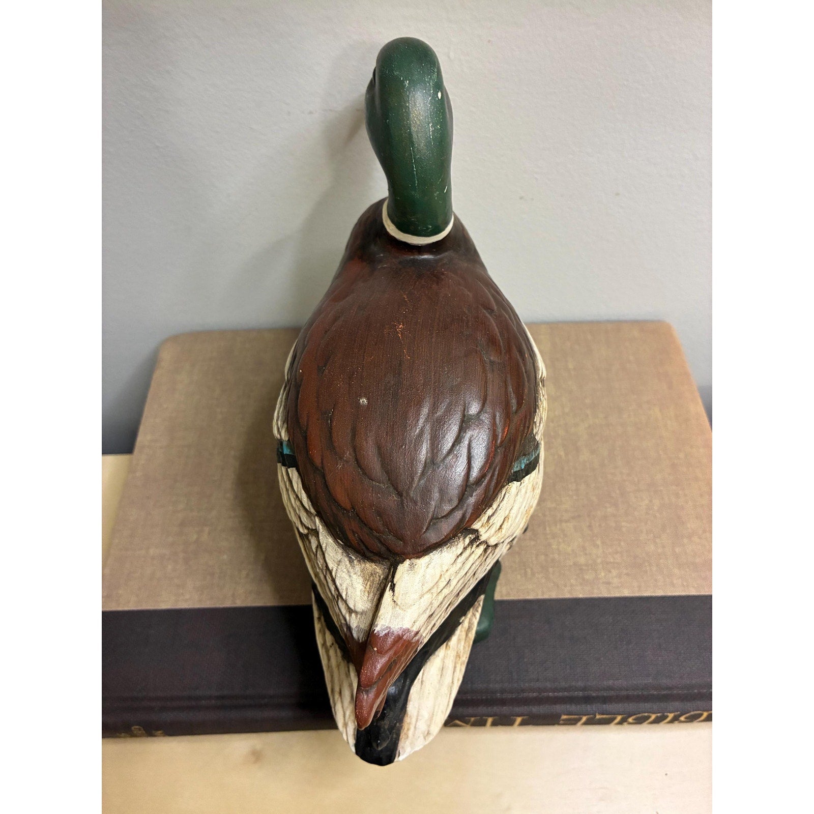 Vintage Hand-Painted Porcelain Duck Figurine – Decorative Bird Sculpture