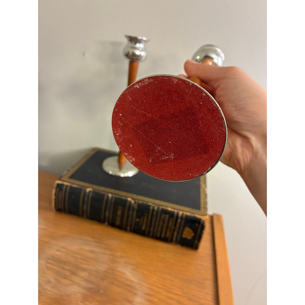 Vintage Mid-century modern candle holders, Danish, MCM, Set of 2