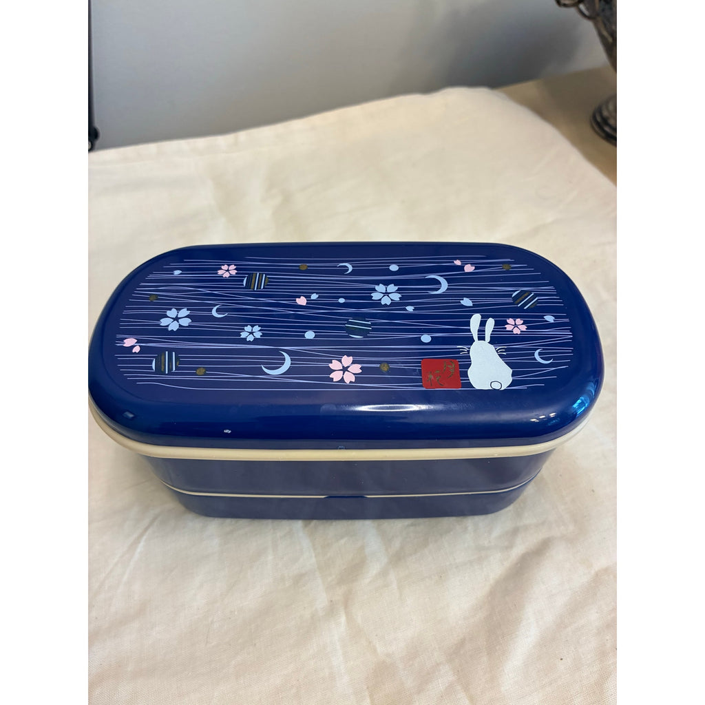 Japanese Bento Lunch Box with Chopsticks – Blue Rabbit Moon Design