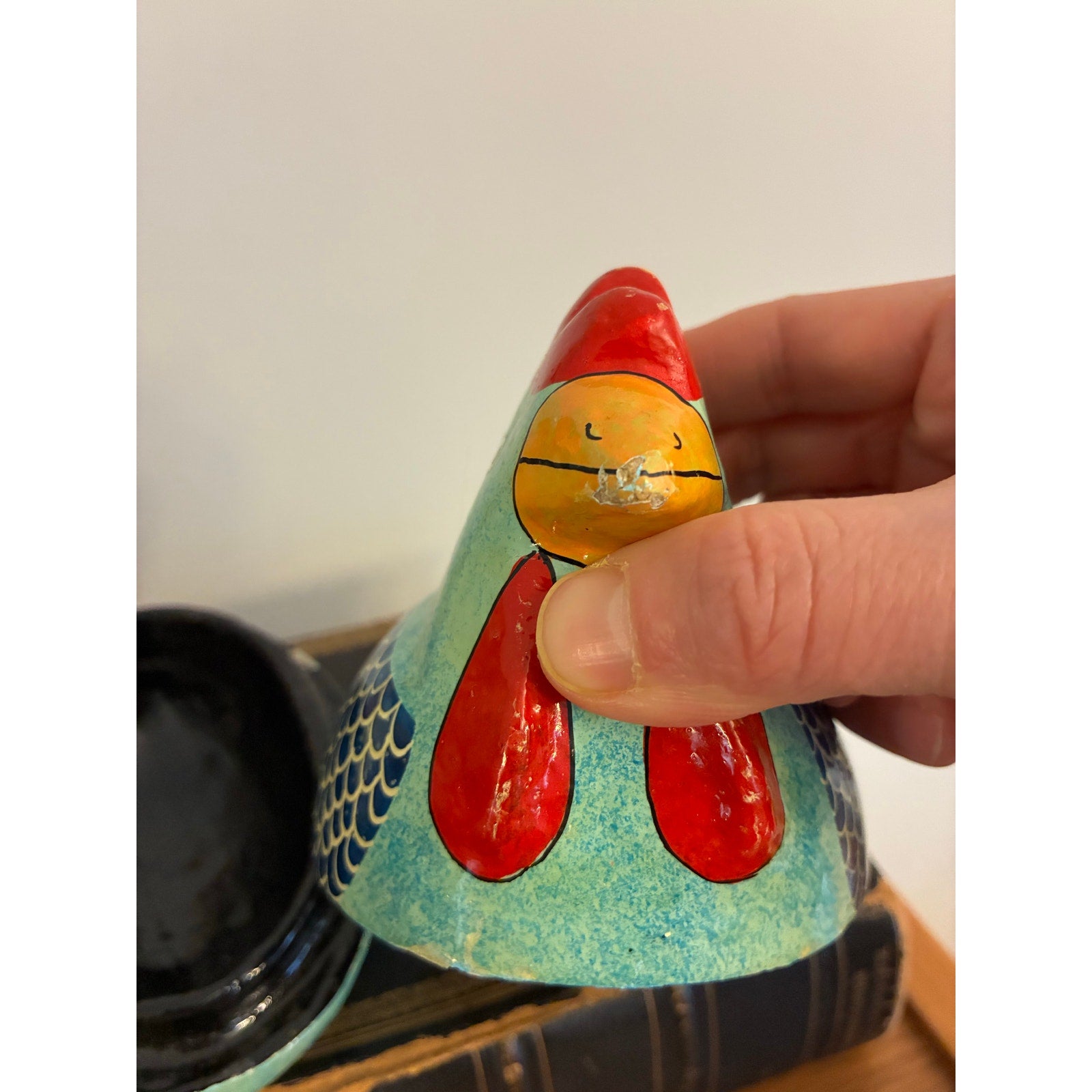 Wooden Nesting Hen Trinket Box – Hand Painted Folk Art