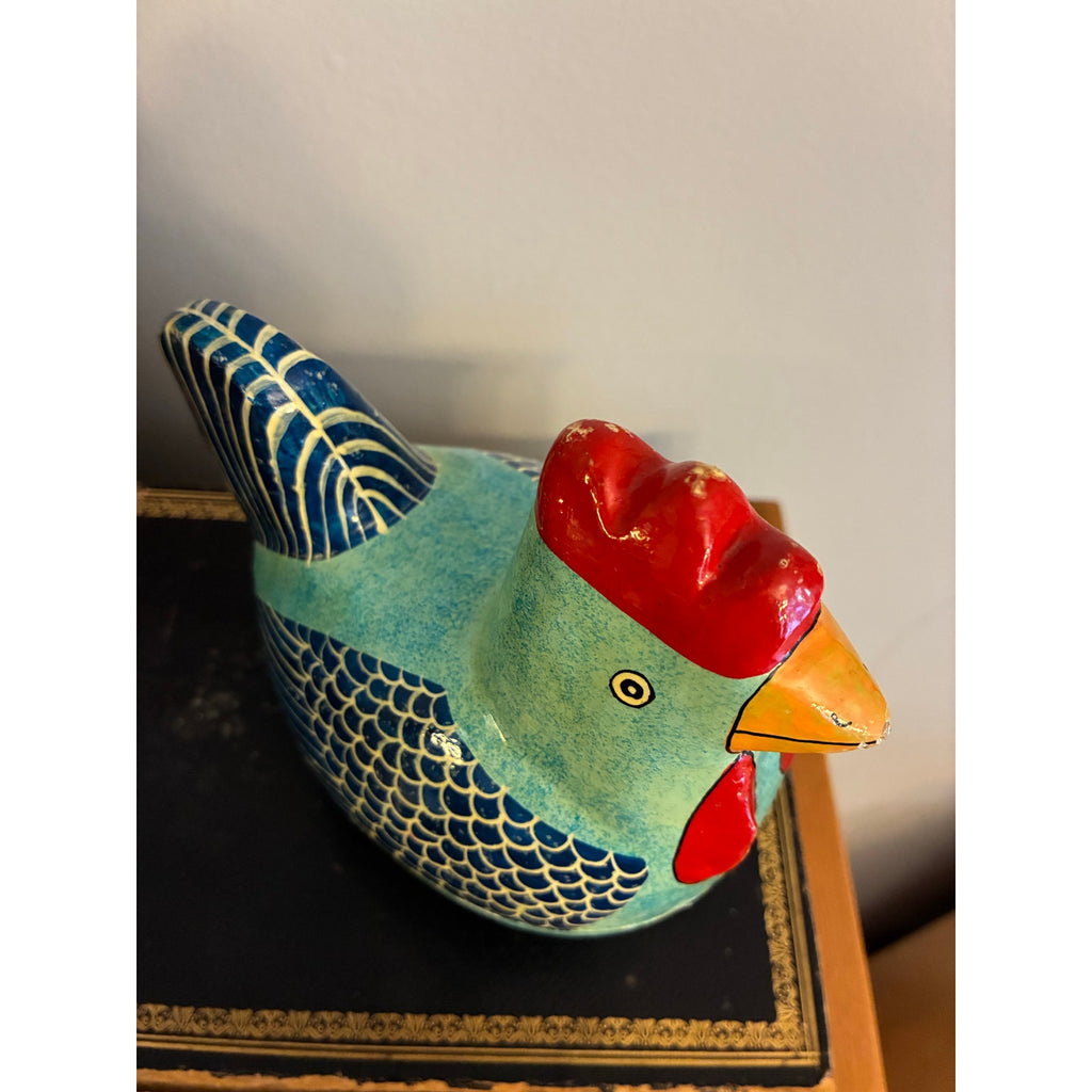 Wooden Nesting Hen Trinket Box – Hand Painted Folk Art
