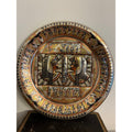Vintage Egyptian Revival Brass Wall Plate with Pharaoh Relief